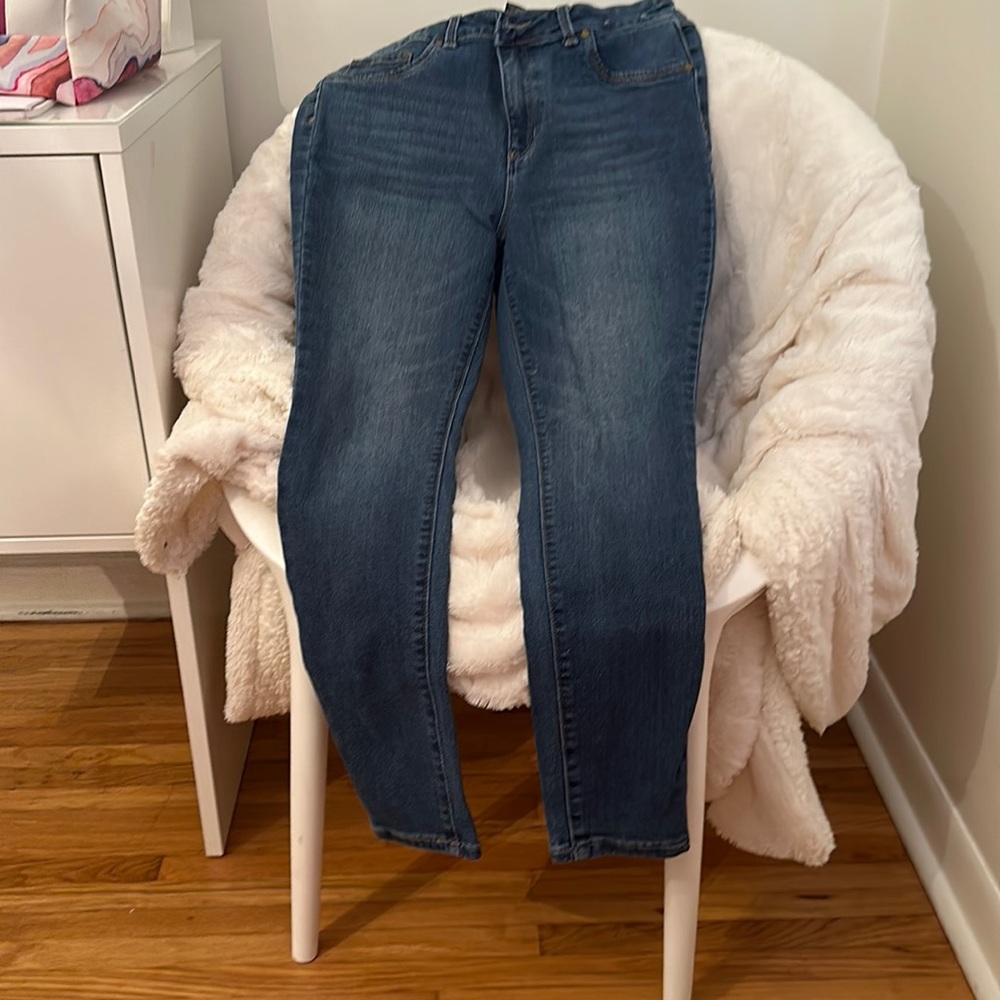 Dark blue jeans